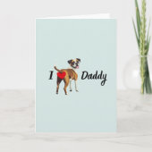 Grappige Boxer Hond van Pet Dog Bum Butt Vaderdag Kaart (Voorkant)