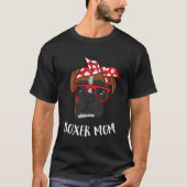 Grappige Boxer Moeder Schattigee Boxer Mama Gift V T-shirt (Voorkant)
