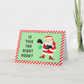 Grappige Boxing Christmas Feestdagen Kaart (Voorkant)