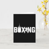 Grappige Boxing Fighter Gym Handschoenen Kickbokse Kaart (Gele Bloem)