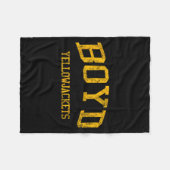 Grappige Boyd High School Hs Boyd Fleece Deken (Voorkant (Horizontaal))