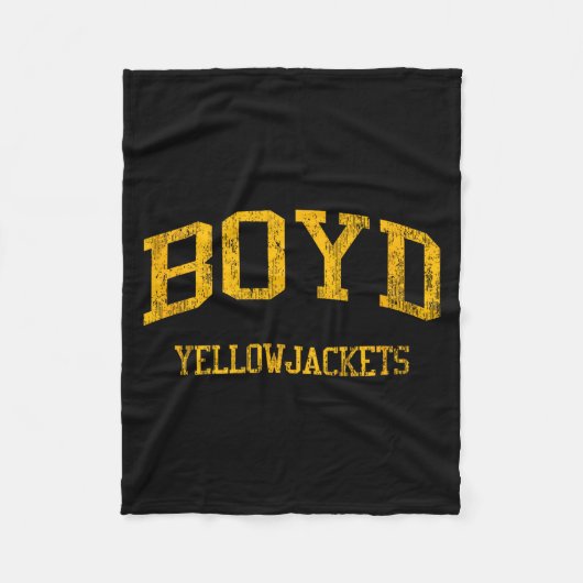 Grappige Boyd High School Hs Boyd Fleece Deken (Voorkant)