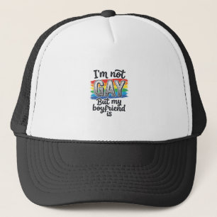 Grappige Boyfriend Pride Vintage Gravure Shirt Des Trucker Pet