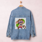 Grappige boze aap denim jacket (Hangar)