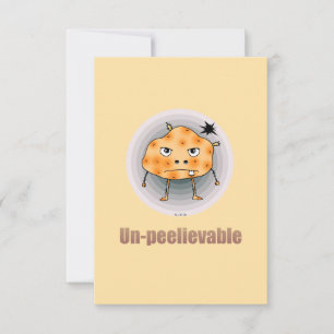 Grappige Boze Aardappel – Ongelooflijke Kunst Bedankkaart