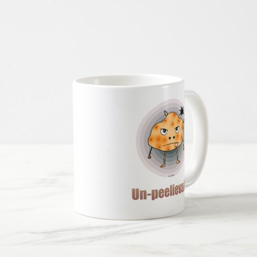 Grappige Boze Aardappel – Ongelooflijke Kunst Koffiemok (Voorkant rechts)