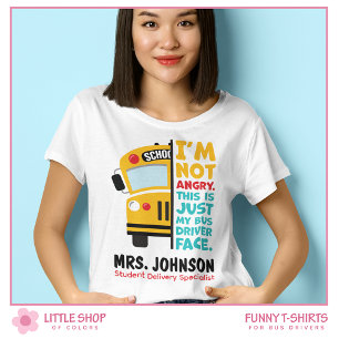 Grappige Boze Autobus Chauffeur T-shirt