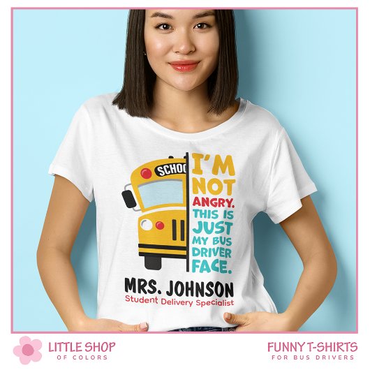 Grappige Boze Autobus Chauffeur T-shirt