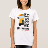 Grappige Boze Basisschool Buschauffeur T-shirt (Voorkant)