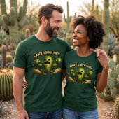 Grappige boze cactus t-shirt