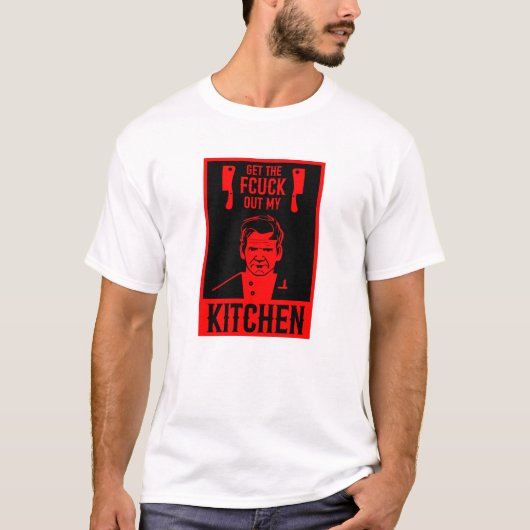 Grappige boze chef t-shirt (Voorkant)
