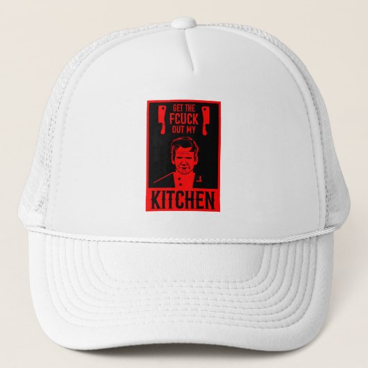 Grappige boze chef trucker pet (Voorkant)