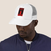Grappige boze chef trucker pet (In situ)