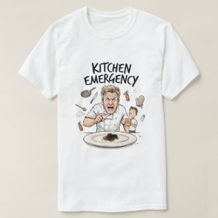 Grappige Boze Chef Verbrande Toast T-shirt