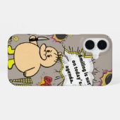 Grappige Boze Eend iPhone 16 Hoesje (Achterkant horizontaal)