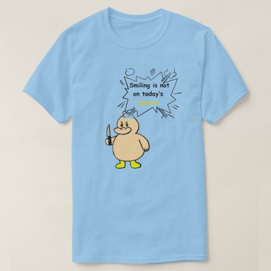 Grappige Boze Eend T-shirt (Design voorkant)
