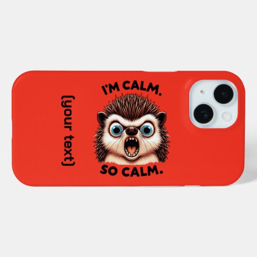 Grappige boze egel  Case-Mate iPhone case