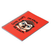 Grappige boze egel  notitieboek (Linkerzijde)