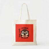 Grappige boze egel  tote bag (Voorkant)
