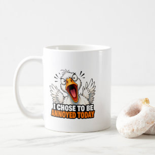 Grappige Boze Gans - Ik Kies ervoor Om Vandaag Geë Koffiemok