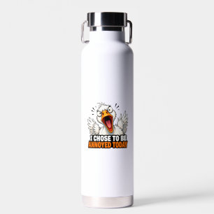 Grappige Boze Gans - Ik Kies Ervoor Om Vandaag Geë Waterfles