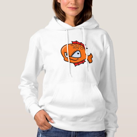 Grappige Boze Goudvis Hoodie (Voorkant)