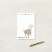 Grappige boze hond "Ik ben blij met uw problemen" Post-it® Notes (Op bureau)