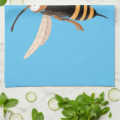 Grappige boze hoornaar wesp cartoonillustratie theedoek (Gevouwen)