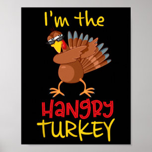 Grappige Boze Kalkoen Overeenkomstige Familie Groe Poster