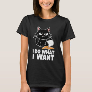 Grappige Boze Kat Humor Huisdierliefhebber Sarcast T-shirt