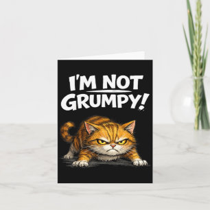 Grappige Boze Kat Ik Ben Niet Chagrijnig Kitten Ma Kaart