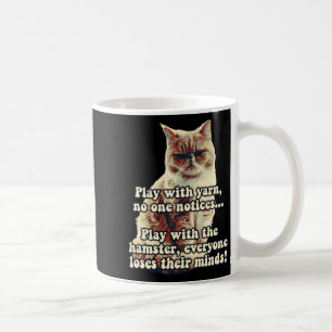 Grappige boze kat meme voor kat personen kat liefh koffiemok