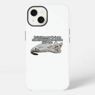 Grappige boze kat meme voor katteneigenaren en -li iPhone 13 hoesje