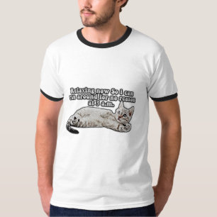 Grappige boze kat meme voor katteneigenaren en -li t-shirt