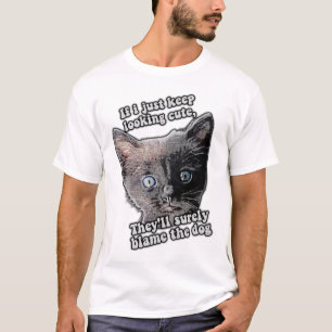 Grappige boze kat meme voor katteneigenaren en -li t-shirt