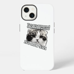Grappige boze kat meme voor katteneigenaren iPhone 13 hoesje