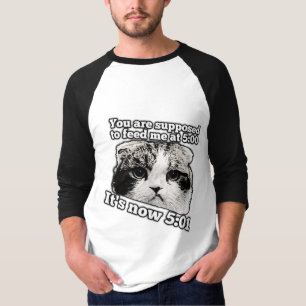 Grappige boze kat meme voor katteneigenaren t-shirt