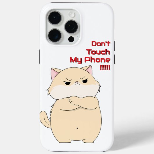 Grappige boze kat raak mijn telefoon niet aan  Case-Mate iPhone case (Achterkant)
