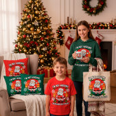 Grappige boze kerstman ik ben niet ruzie citaat t-shirt