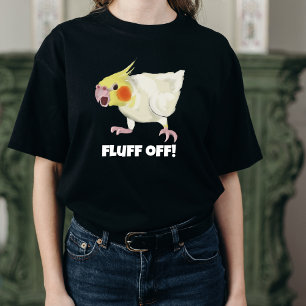 Grappige Boze Lutino Cockatiel Fluff Off Huisdier T-shirt