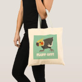 Grappige Boze Normale Grijze Koketiel Fluff Off Tote Bag (Voorkant (product))