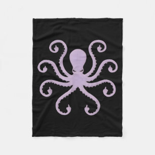 Grappige Boze Octopus Middenvinger Nieuwigheid Fleece Deken