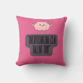 Grappige Brain Power Kleding voor Introverte Perso Kussen