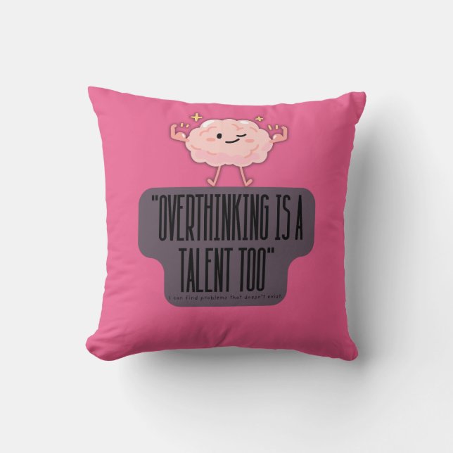 Grappige Brain Power Kleding voor Introverte Perso Kussen (Voorkant)