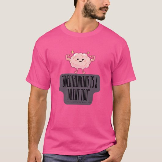 Grappige Brain Power Kleding voor Introverte Perso T-shirt (Voorkant)