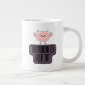 Grappige Brain Power Kleding voor Overdenkers Grote Koffiekop (Rechts)