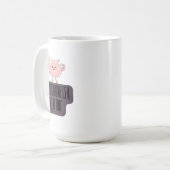 Grappige Brain Power Kleding voor Overdenkers Koffiemok (Voorkant links)