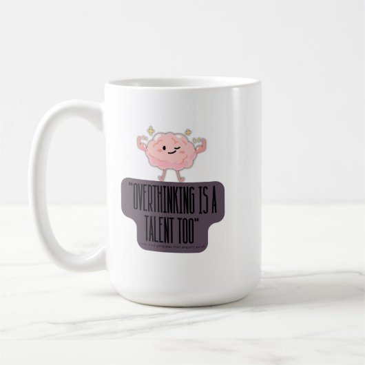 Grappige Brain Power Kleding voor Overdenkers Koffiemok (Links)