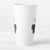Grappige Brain Power Kleding voor Overdenkers Latte Mok (Voorkant)