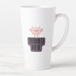 Grappige Brain Power Kleding voor Overdenkers Latte Mok